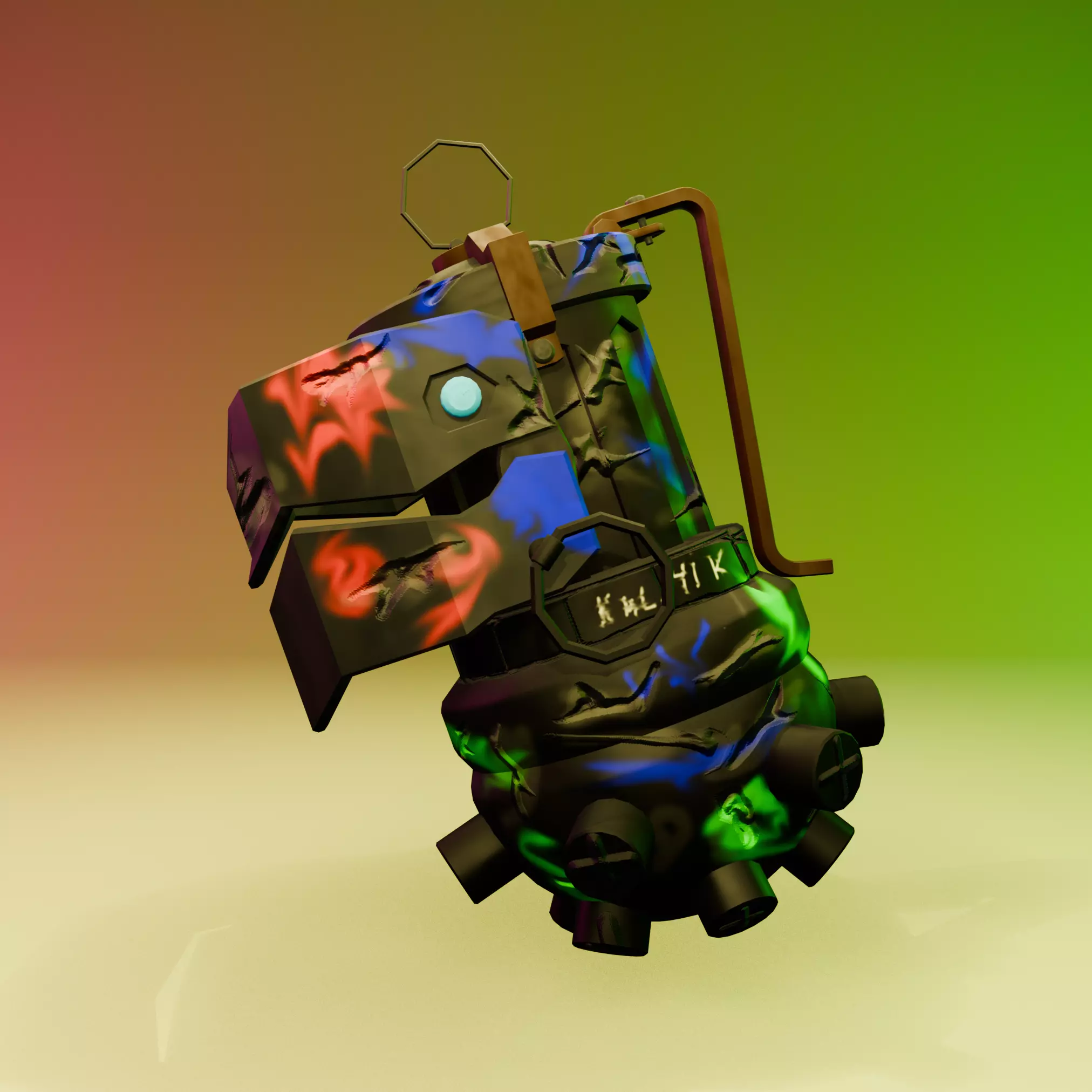 JINX GRENADE  low-poly Low-poly 3D model_0