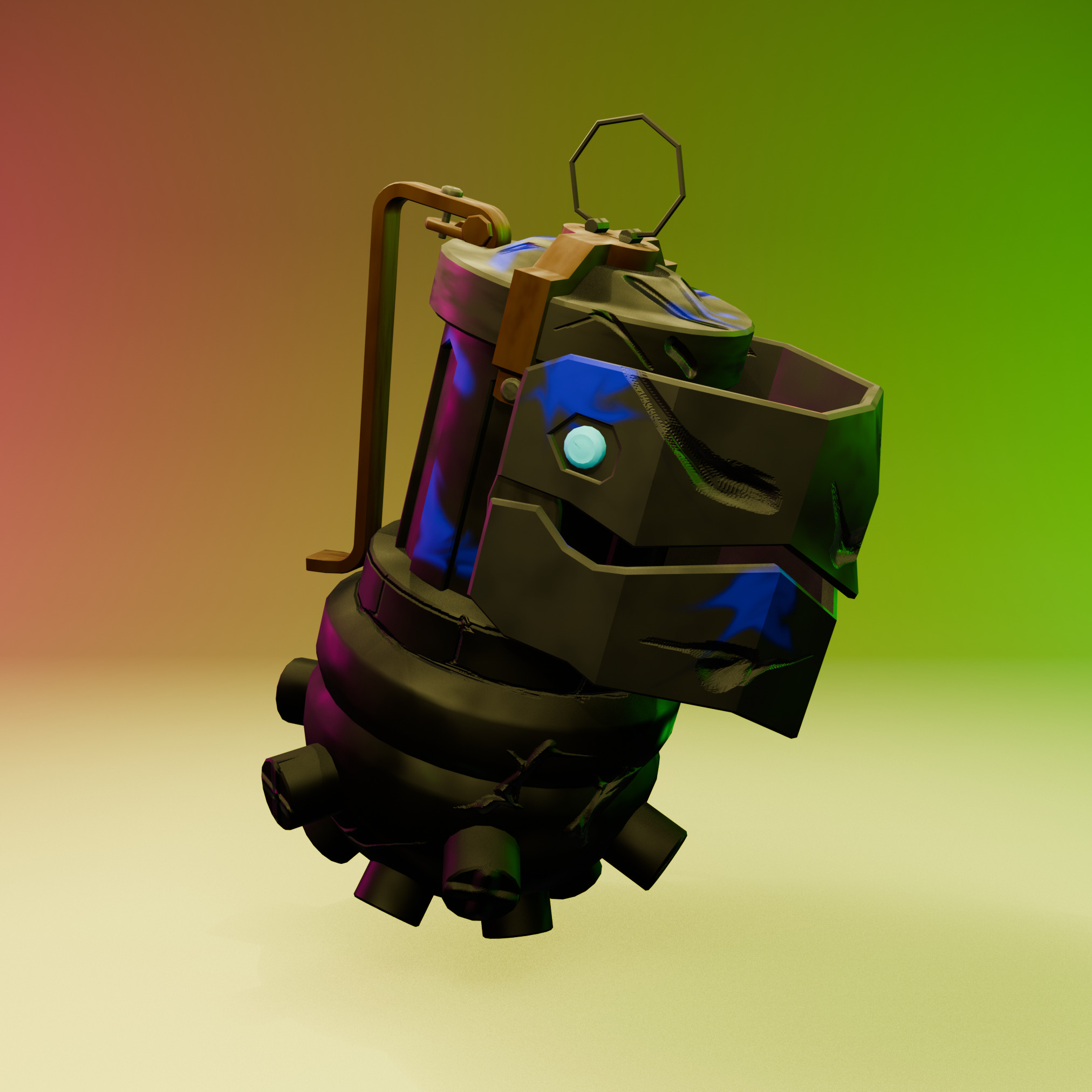 JINX GRENADE  low-poly Low-poly 3D model_1