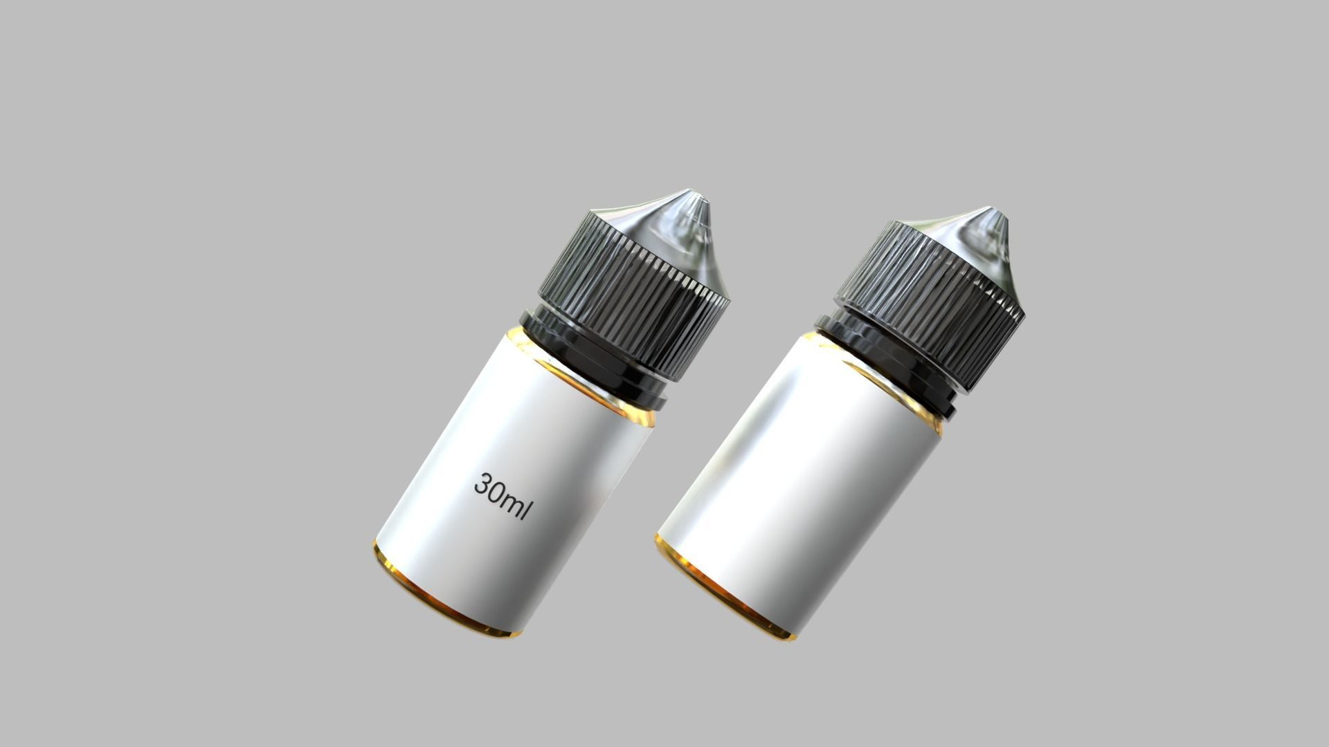 Liquid Bottle 30ml Black 3D model_2