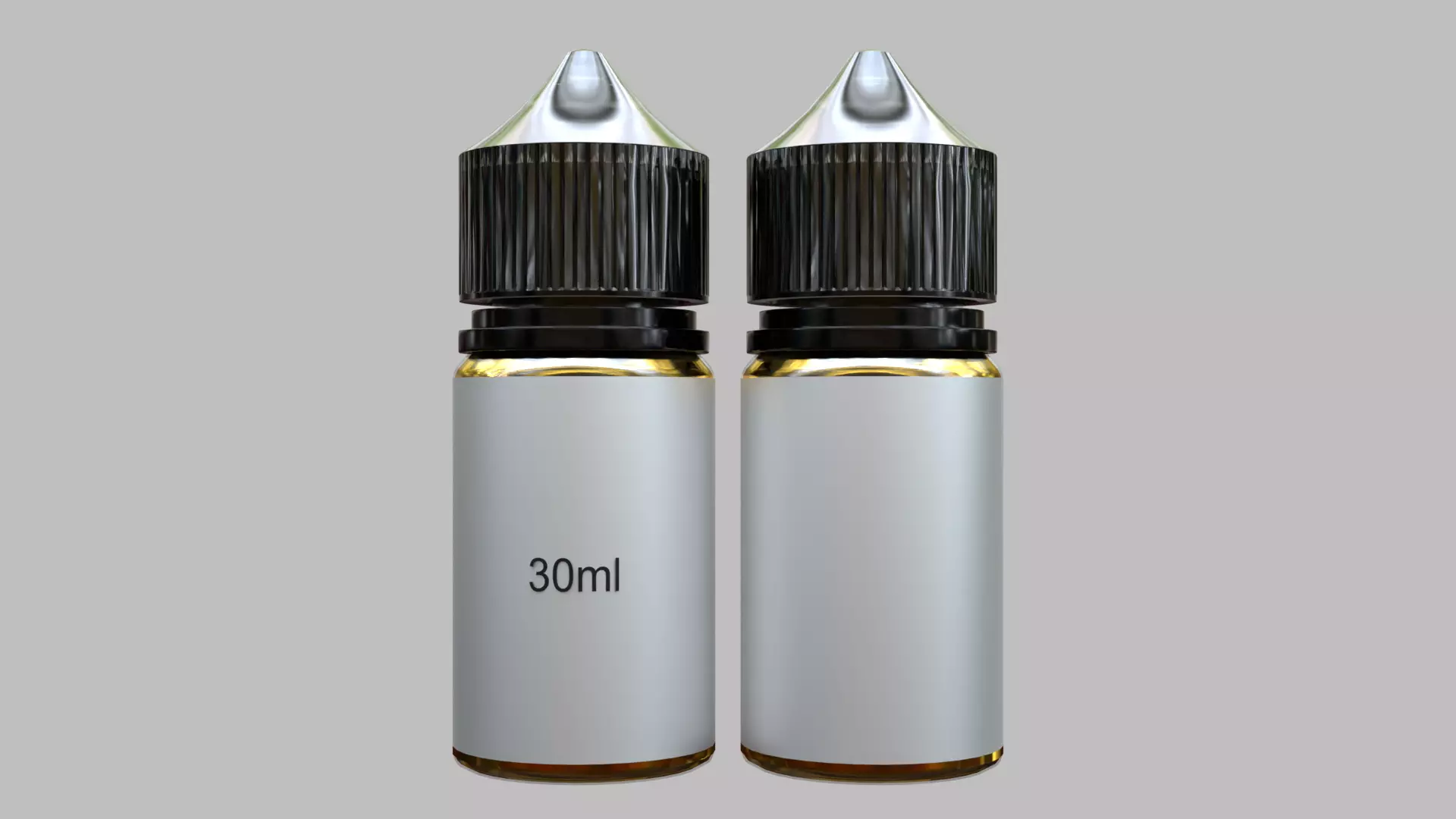 Liquid Bottle 30ml Black 3D model_0