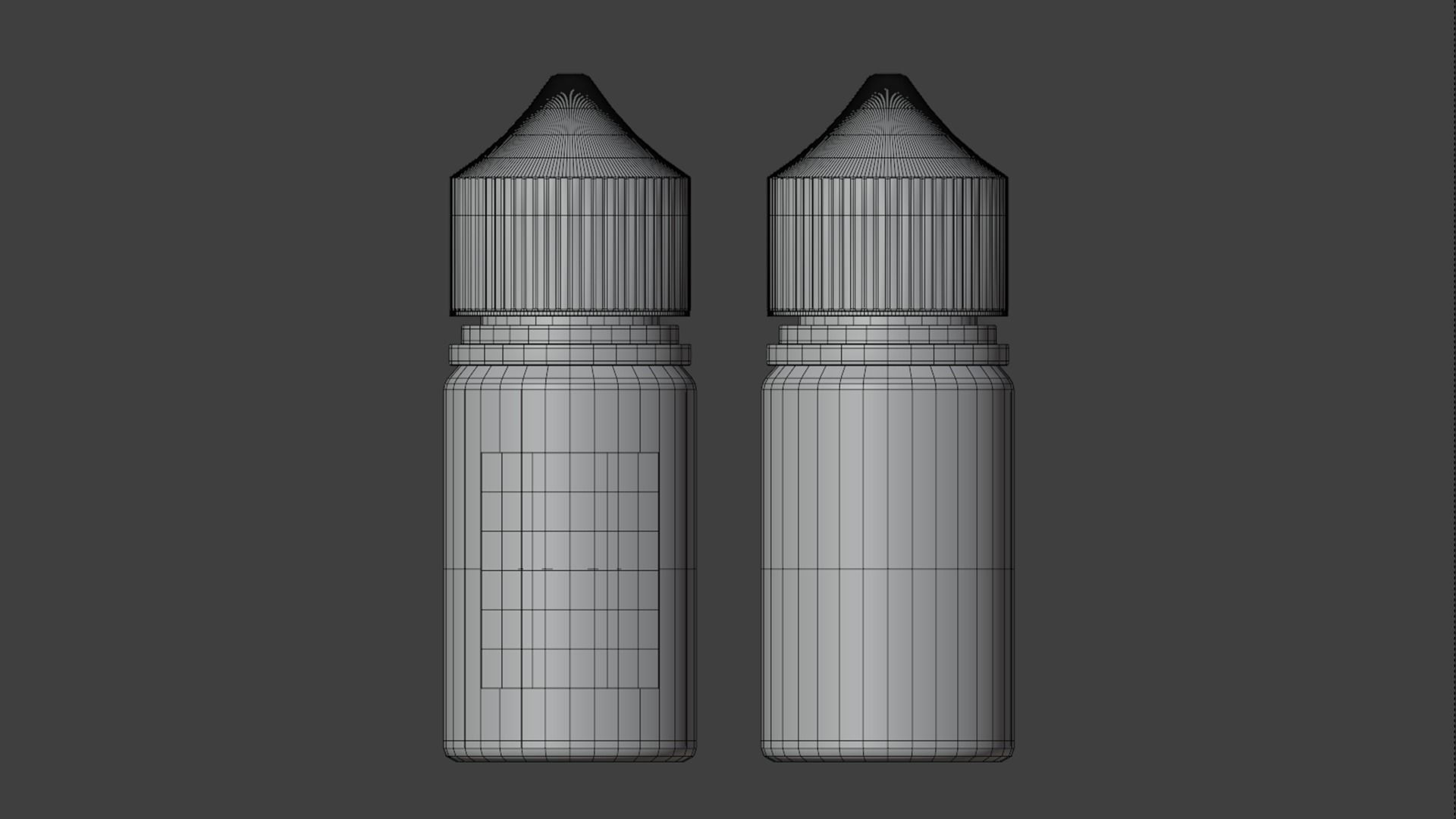 Liquid Bottle 30ml Black 3D model_5