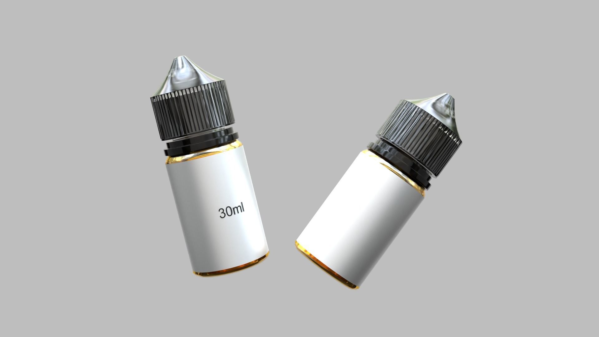 Liquid Bottle 30ml Black 3D model_1