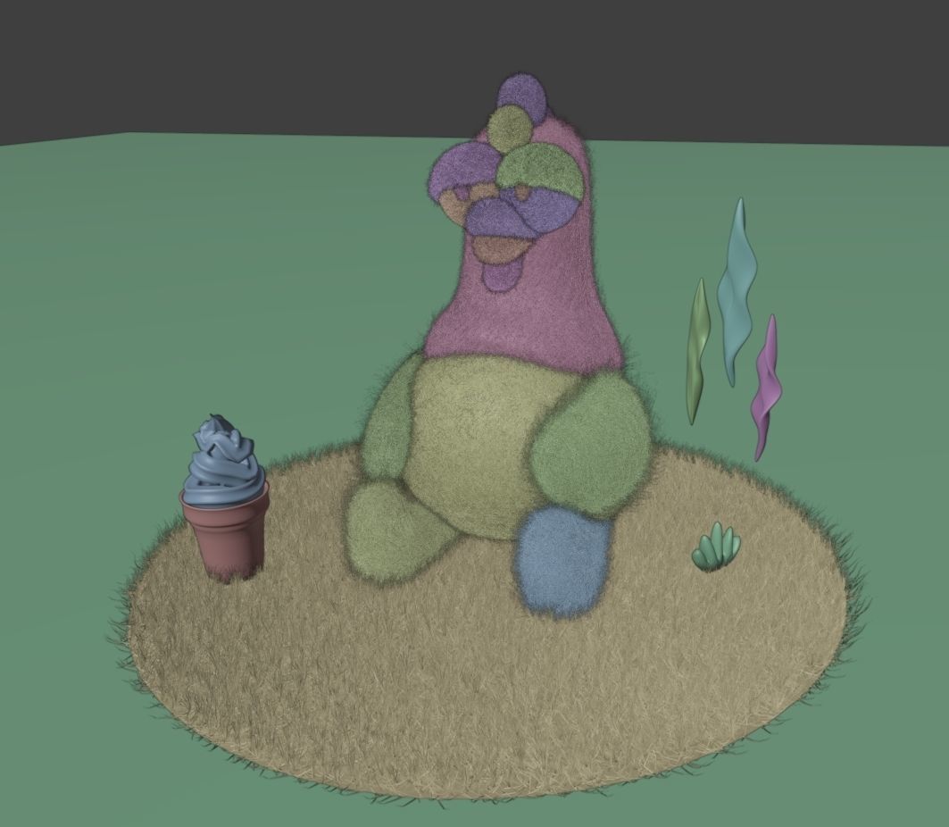 Chicken toy Blender  3D model_4