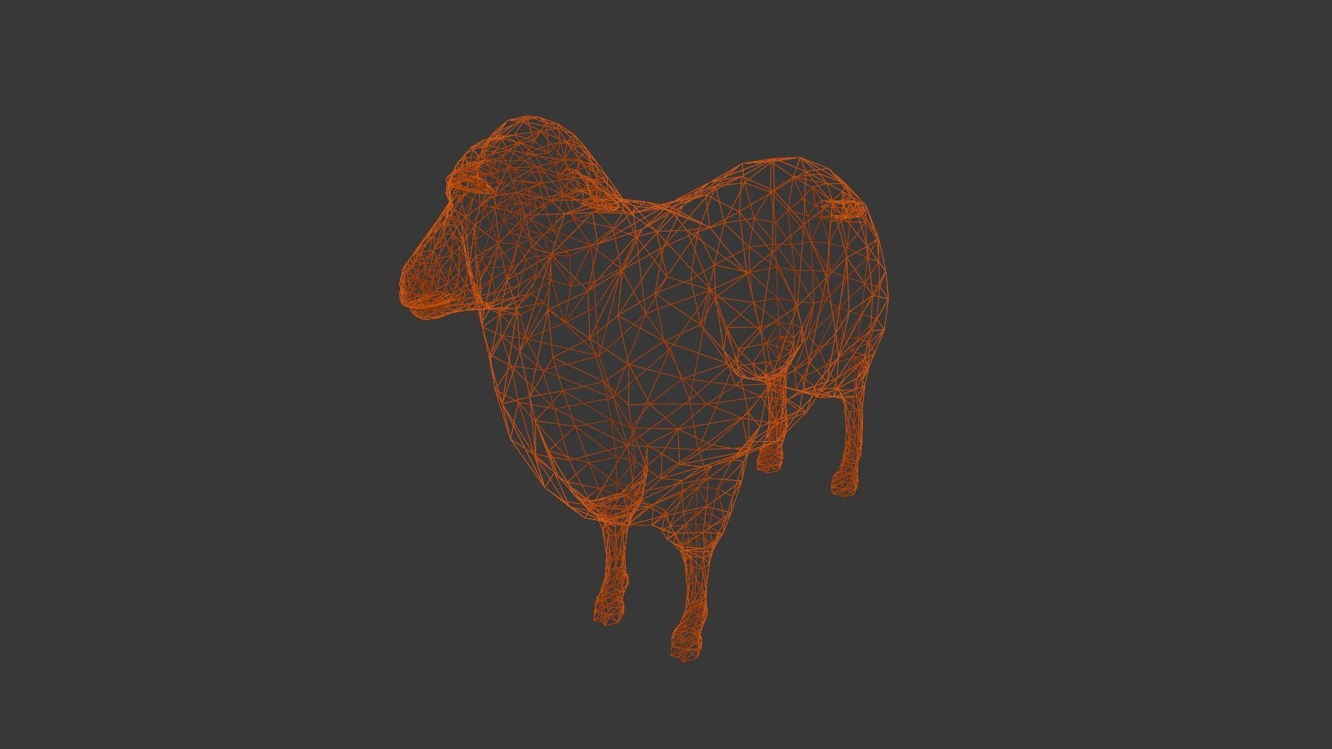 Animated Sheep 3D Model Low-poly 3D model_9