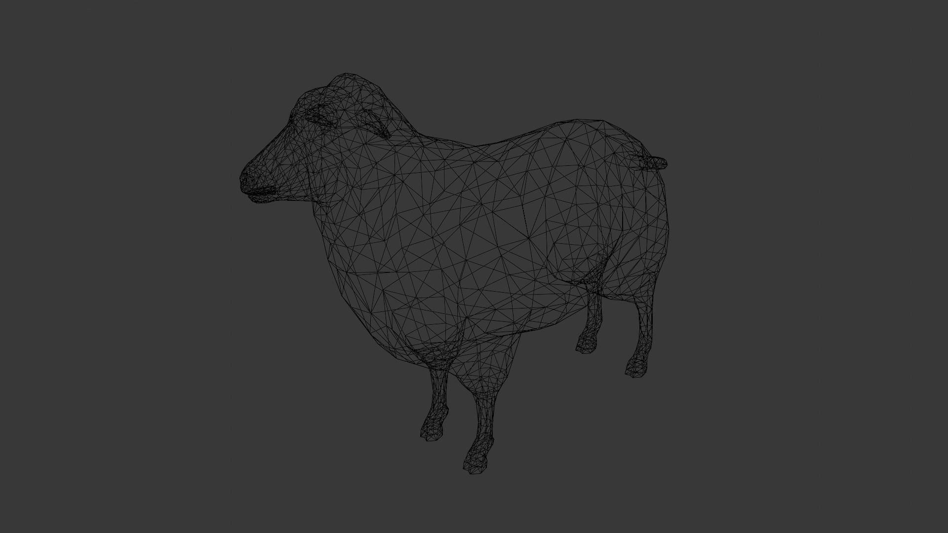 Animated Sheep 3D Model Low-poly 3D model_7