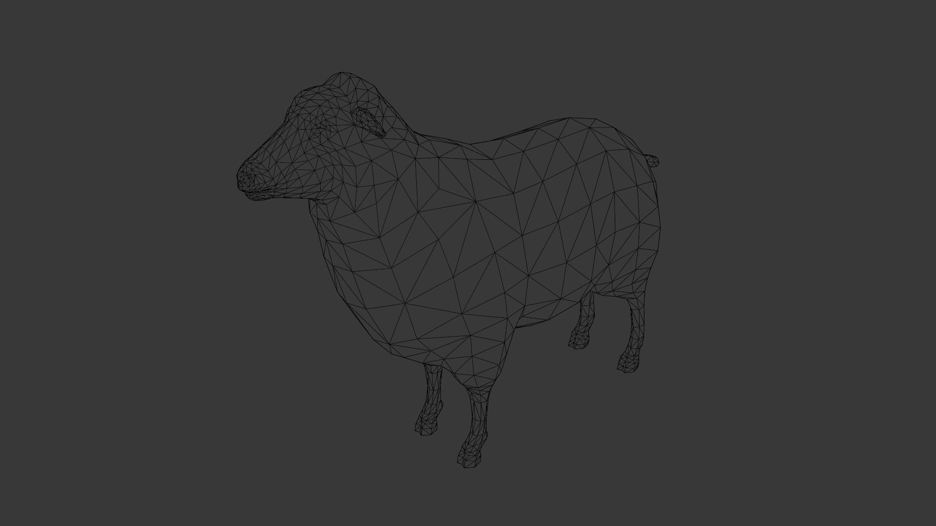 Animated Sheep 3D Model Low-poly 3D model_8