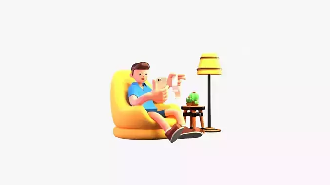 Online Bill Payment 3D model