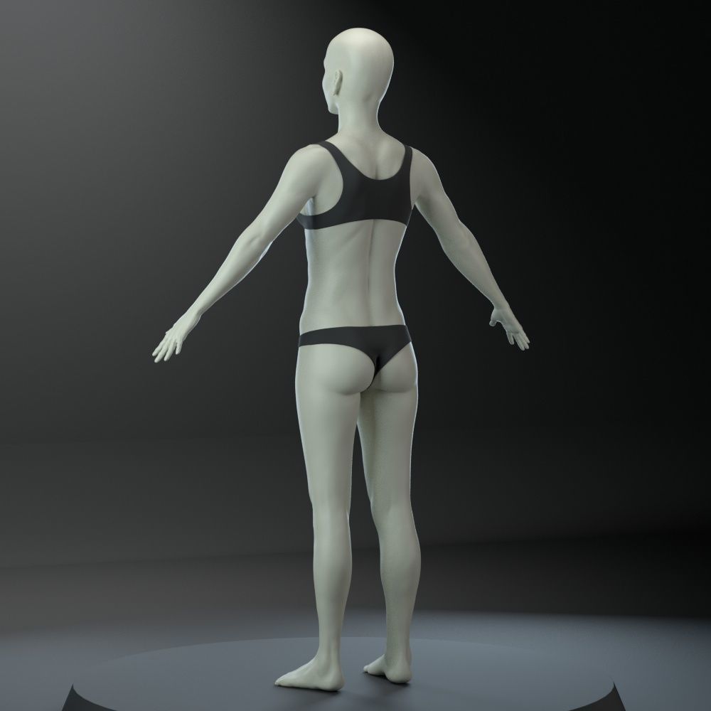 Female body 3D model_6