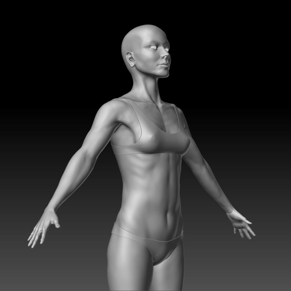 Female body 3D model_12