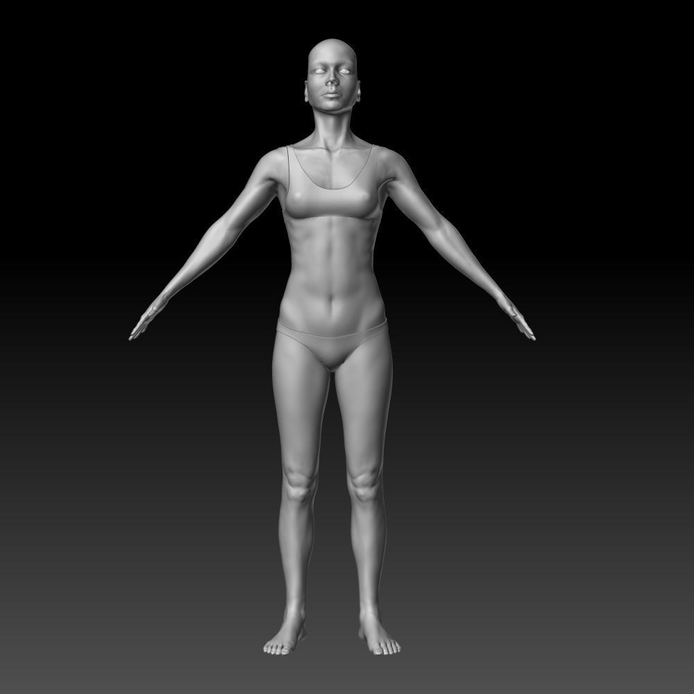 Female body 3D model_11