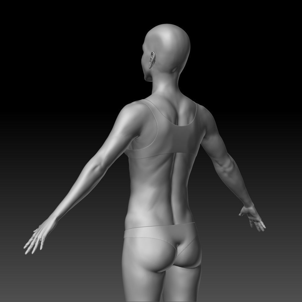 Female body 3D model_16