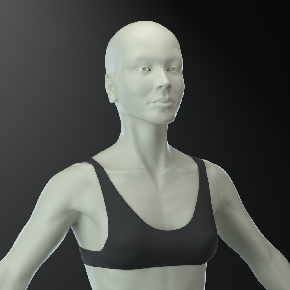 Female body 3D model_5