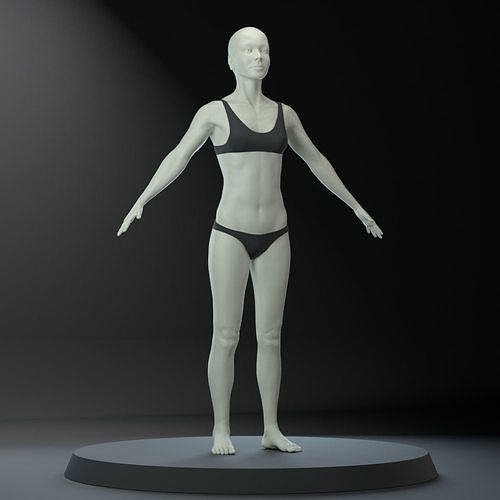 Female body 3D model