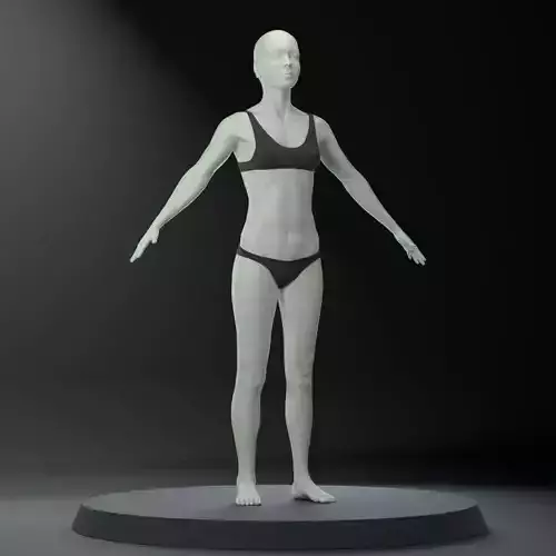 Female body 3D model
