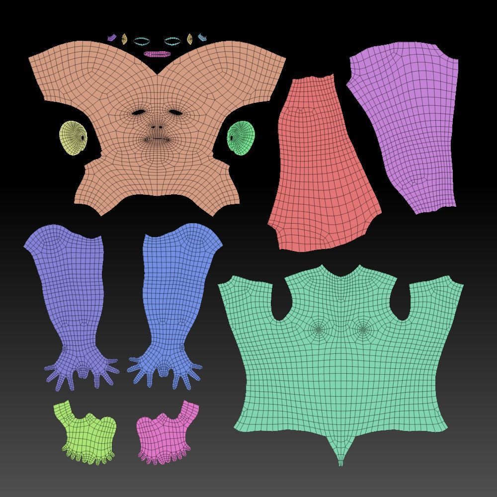 Female body 3D model_22