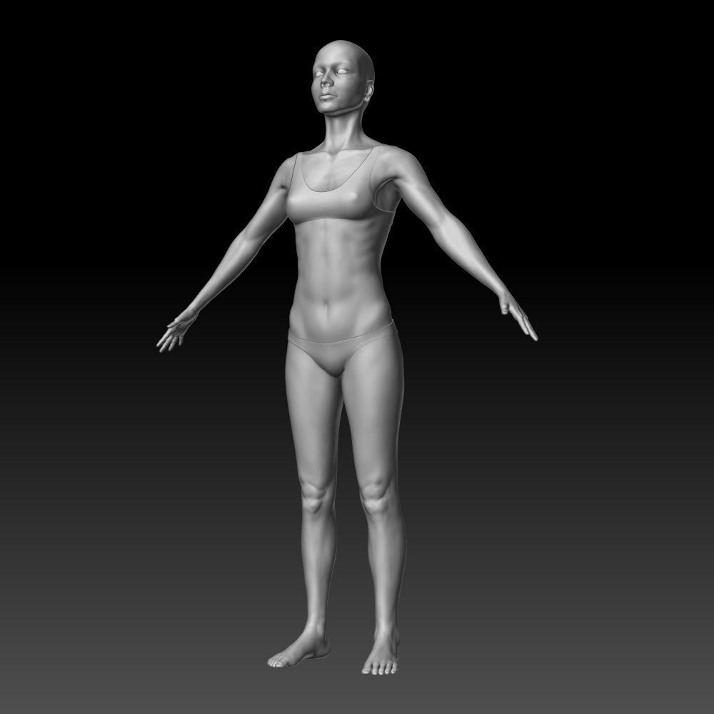 Female body 3D model_10