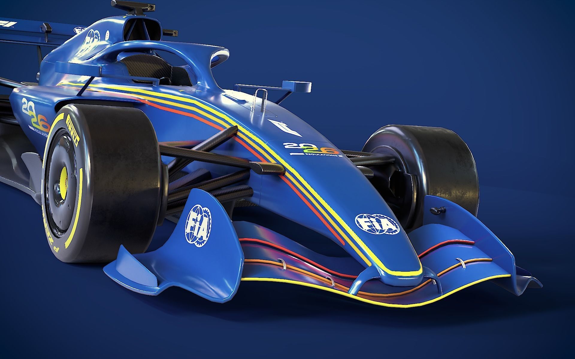 Formula 1 2026 - FIA-F1 Showcar Low-poly 3D model_3