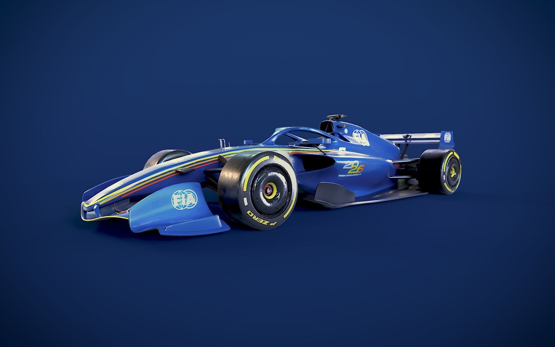 Formula 1 2026 - FIA-F1 Showcar Low-poly 3D model_6