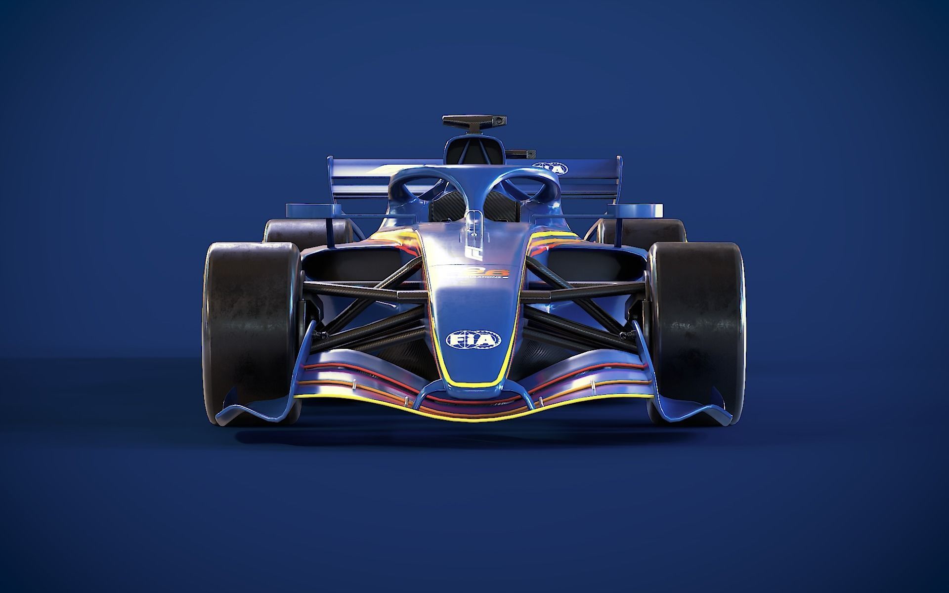Formula 1 2026 - FIA-F1 Showcar Low-poly 3D model_1