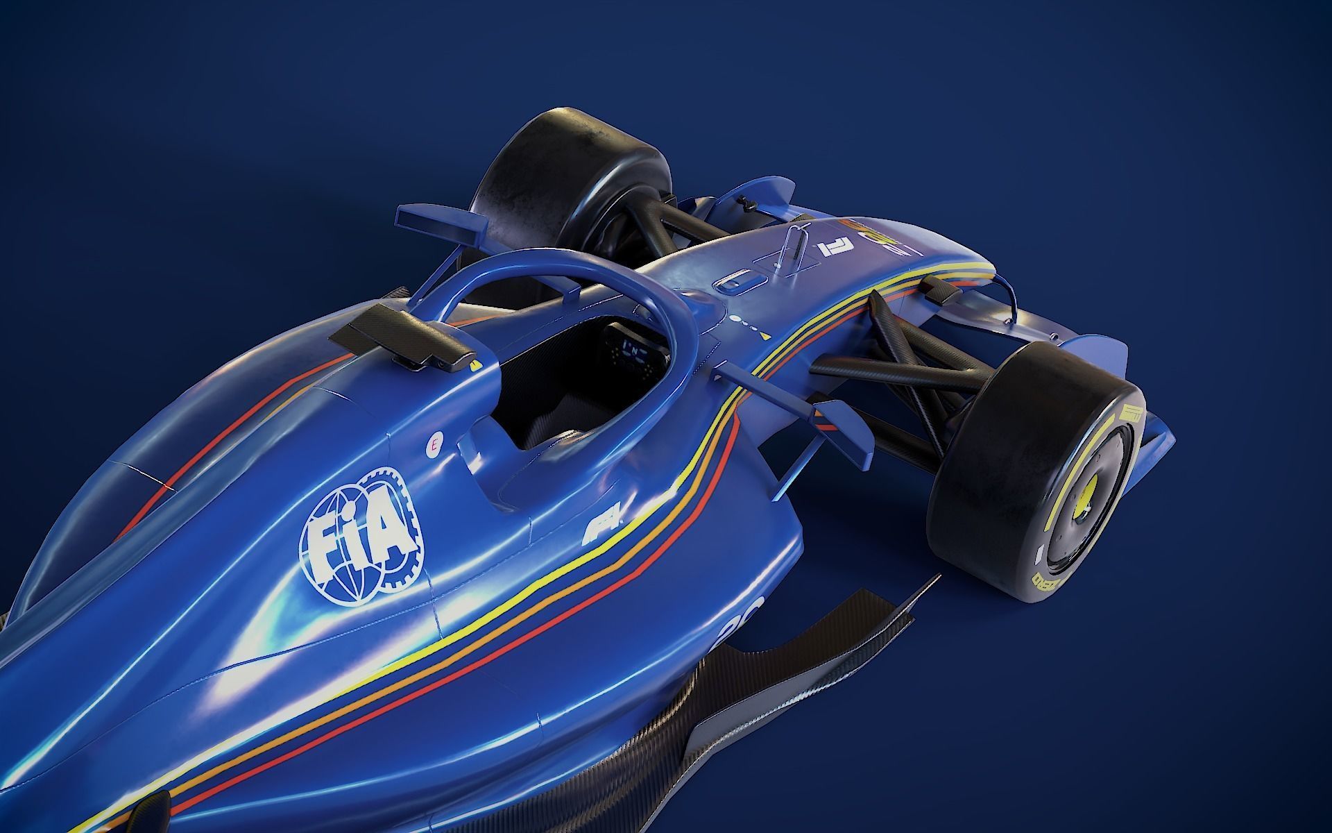 Formula 1 2026 - FIA-F1 Showcar Low-poly 3D model_5