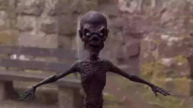 GUARDIAN OF THE CRYPT Low-poly 3D model