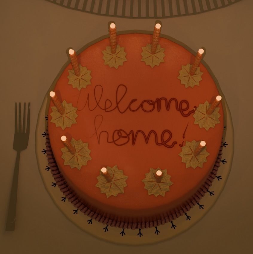 Coraline cake free 3D model animated | CGTrader