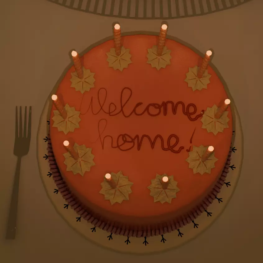 Coraline cake Free 3D model
