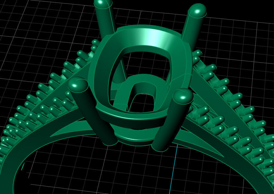 Ring solitare 3D print model_5