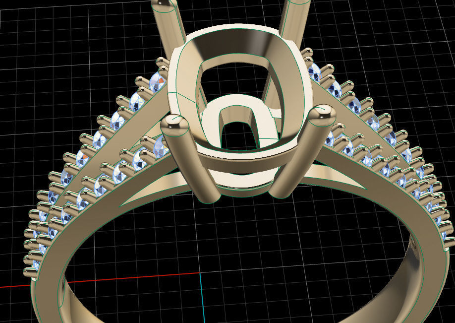 Ring solitare 3D print model_14