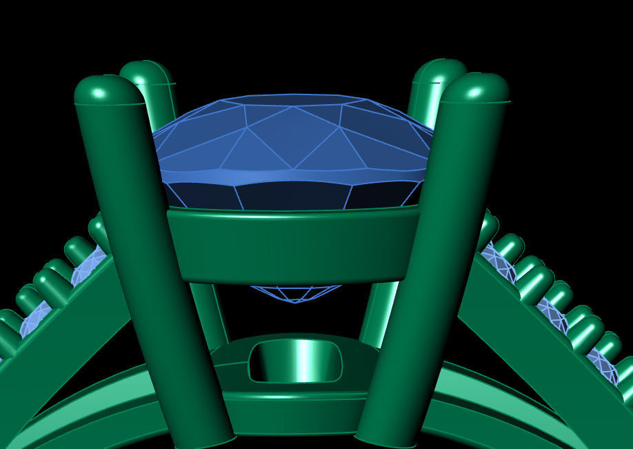 Ring solitare 3D print model_9