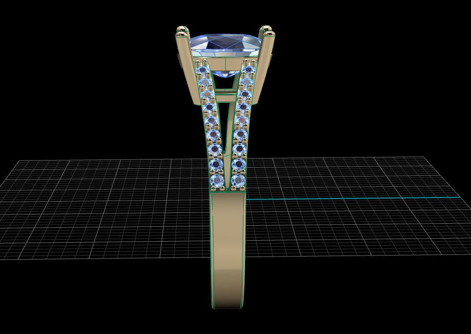 Ring solitare 3D print model_11