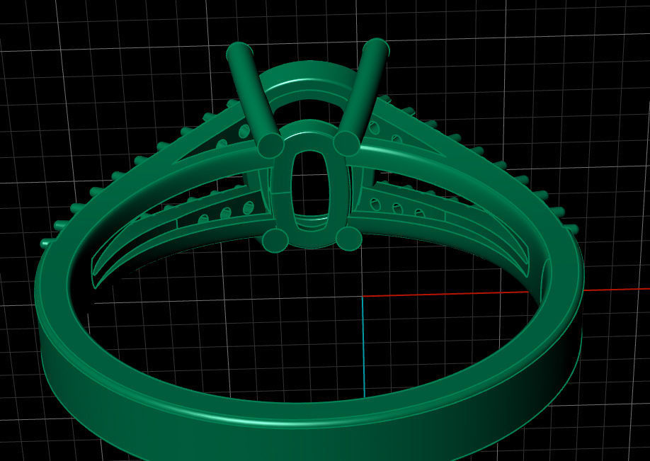 Ring solitare 3D print model_7