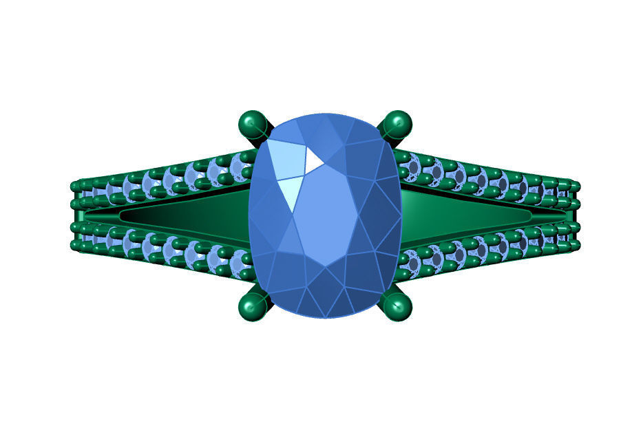 Ring solitare 3D print model_17