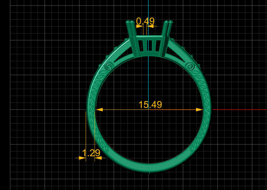 Ring solitare 3D print model_13