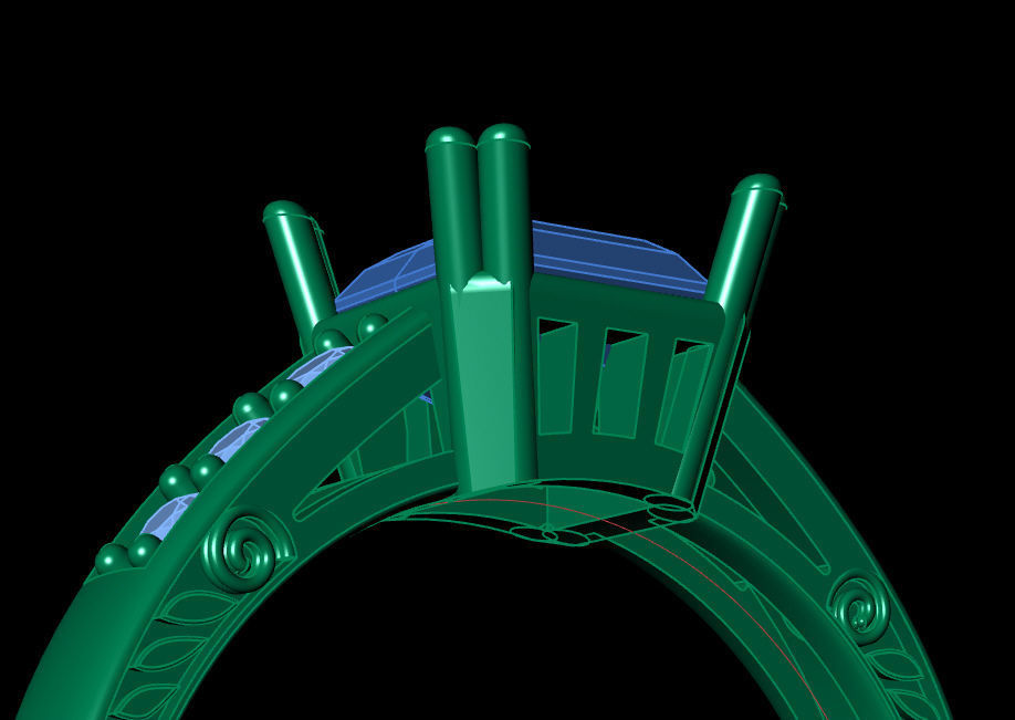 Ring solitare 3D print model_15