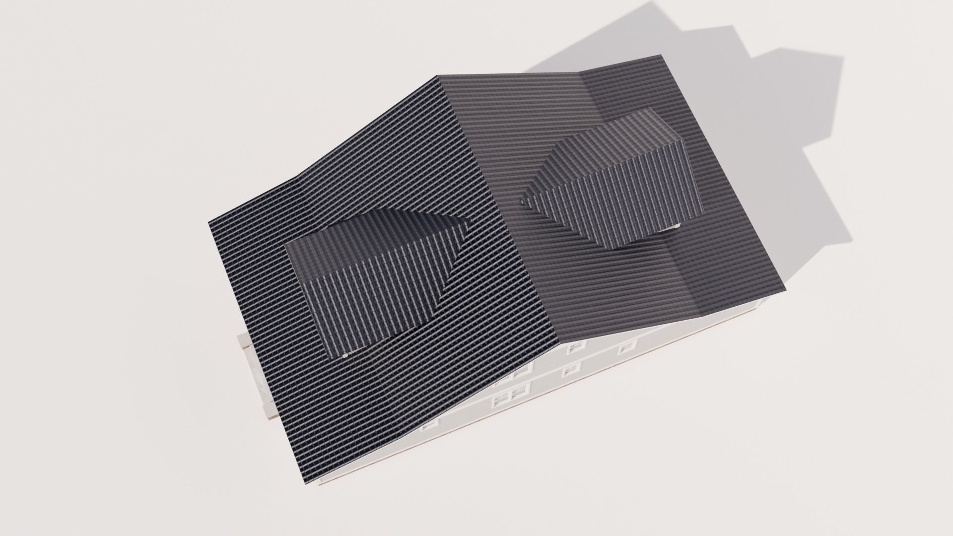 Craftsman Style House Low-poly 3D model_6