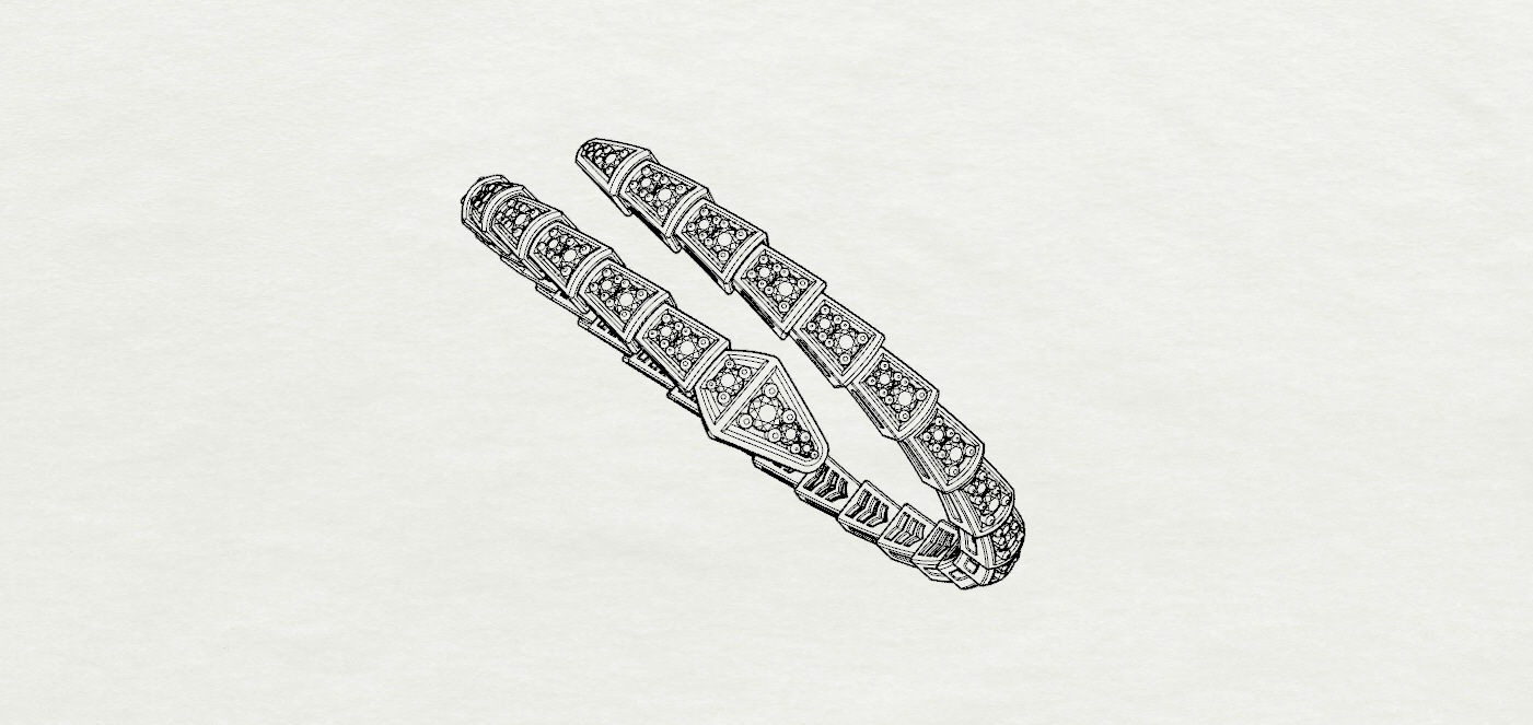 Bvlgari Bracelet 3D print model_14