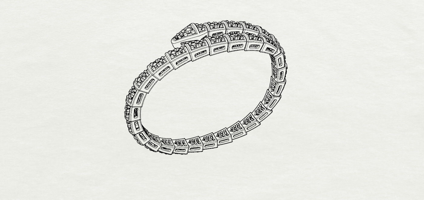 Bvlgari Bracelet 3D print model_16