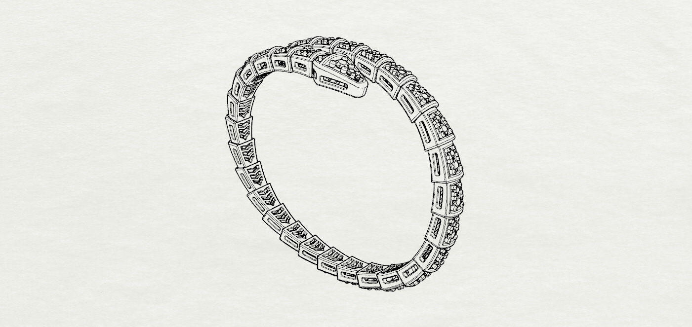 Bvlgari Bracelet 3D print model_17