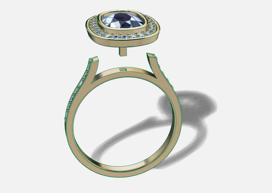 Ring solitare 3D print model_13