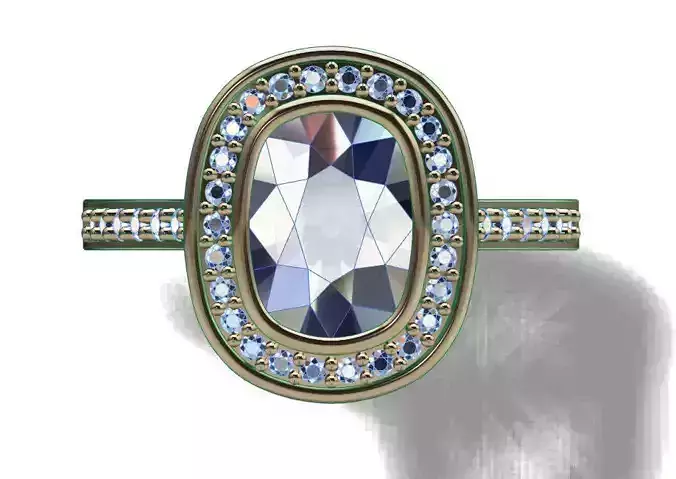 Ring solitare 3D print model