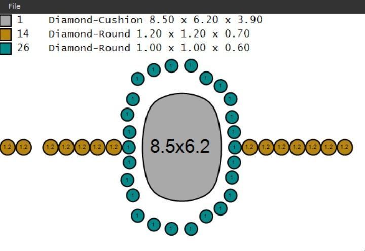 Ring solitare 3D print model_1