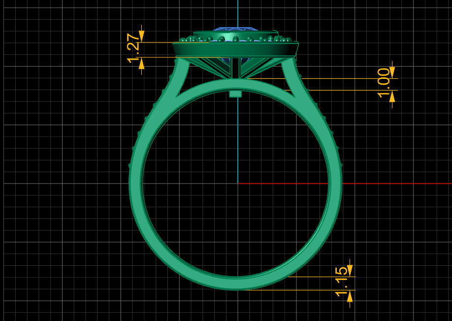 Ring solitare 3D print model_18