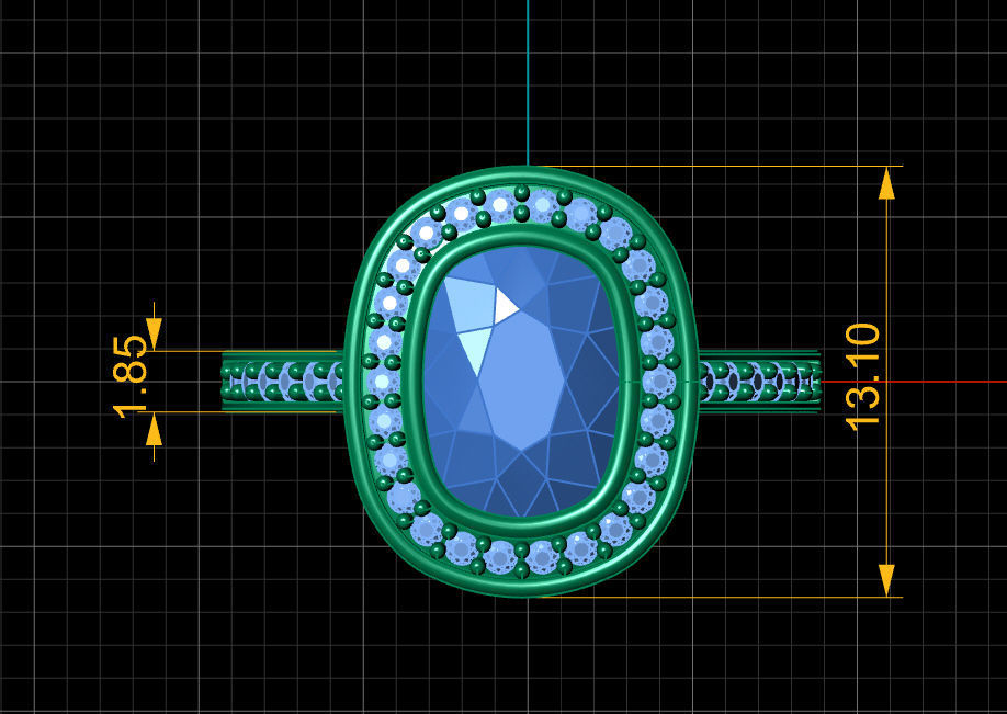 Ring solitare 3D print model_17