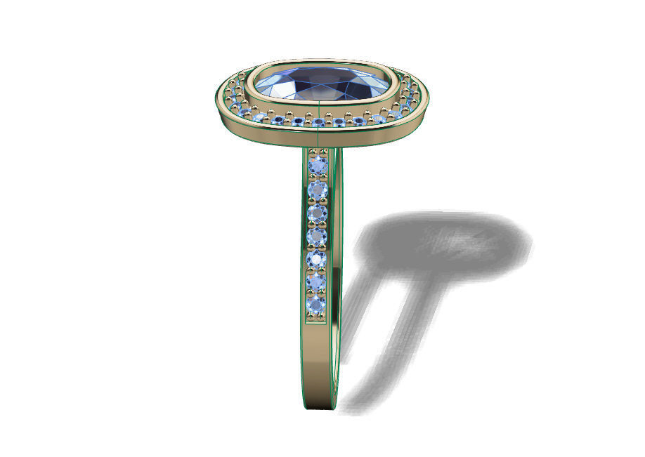 Ring solitare 3D print model_14