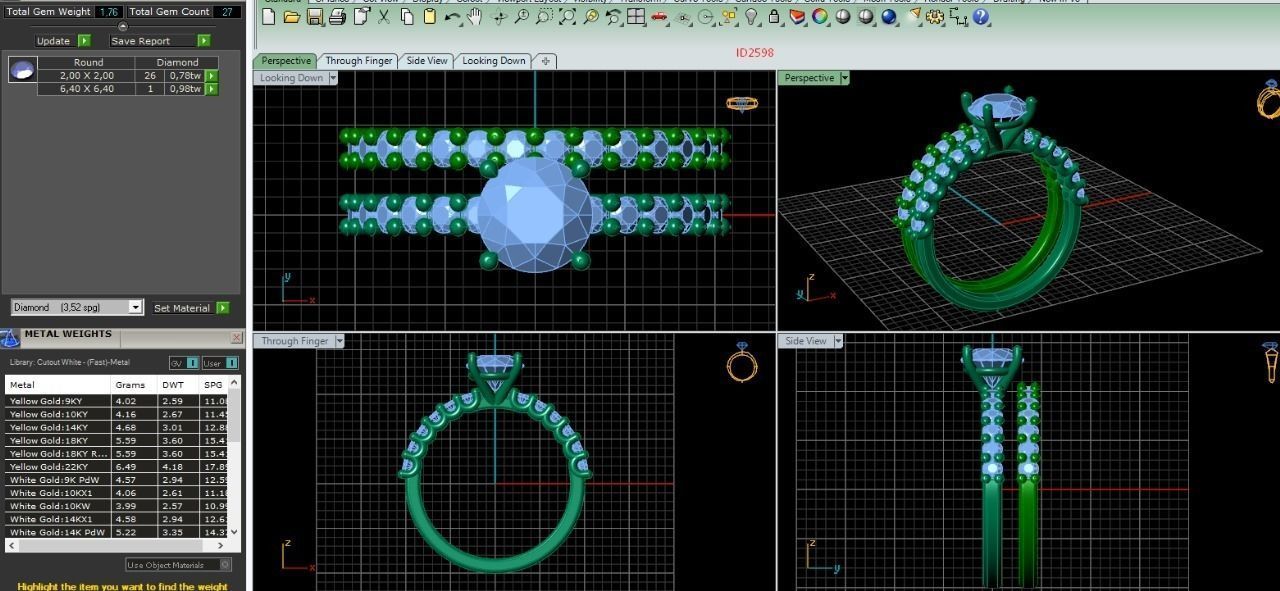 ring 2598 ring 3D print model_2