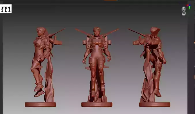 Apex Legends Valkyrie STL and OBJ 3D print model