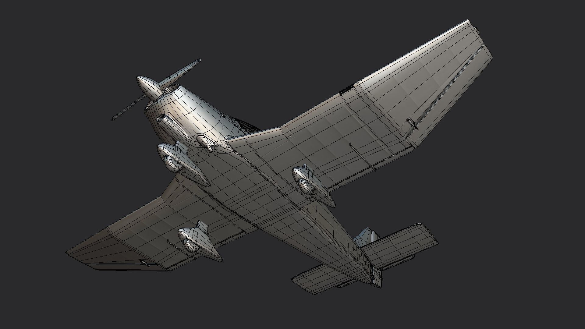 Robin Dr 400 - Civil Aircraft Low-poly 3D model_7