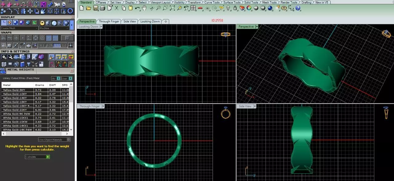 ring 2558 ring 3D print model_0