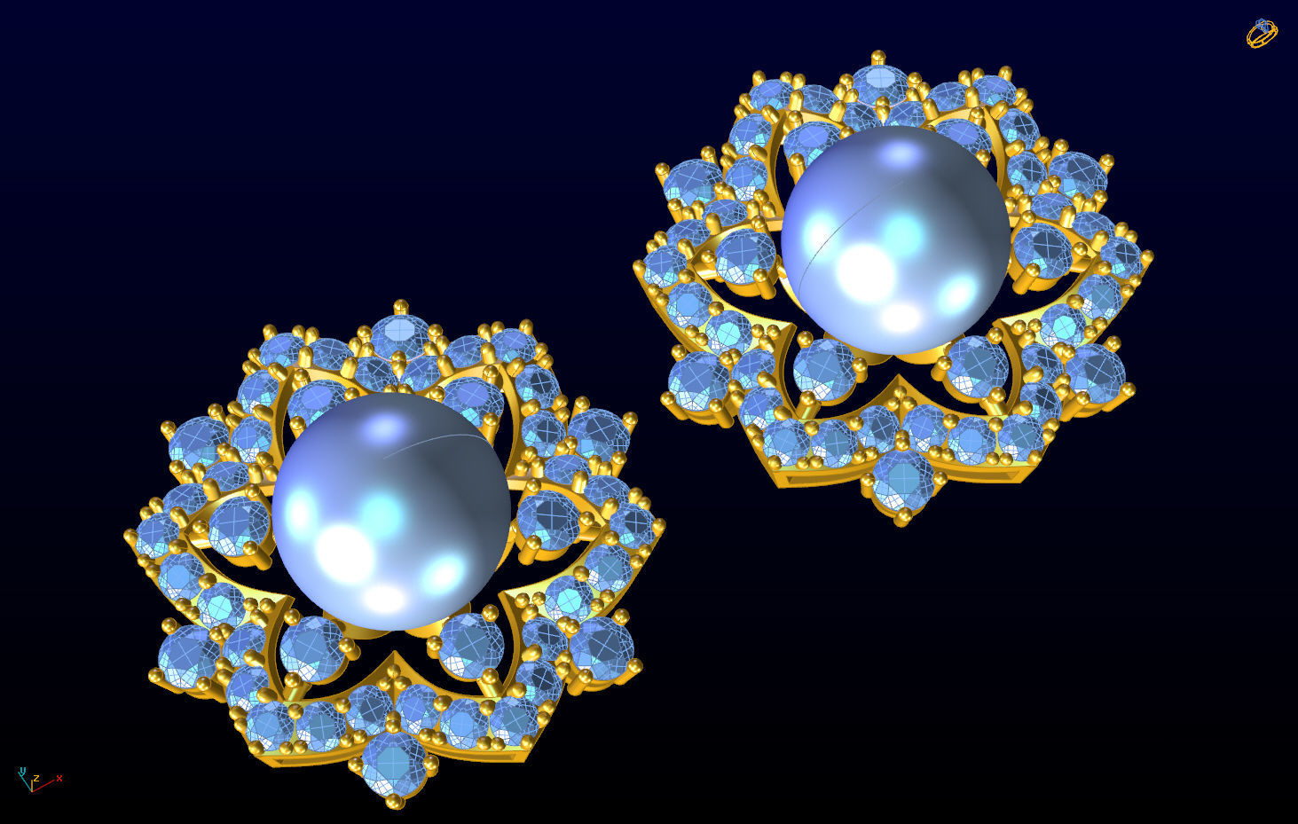 Pearl Earring Free 3D print model_4